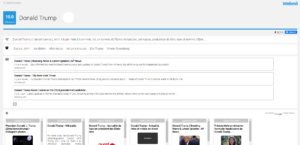 Liste de tous les articles présents sur les moteurs de recherche autour de Donald Trump