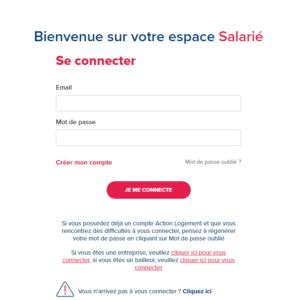 page de connexion de Al in.fr