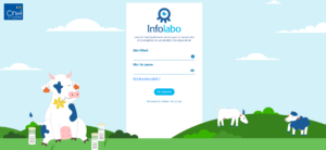 page de connexion de l'outil Infolabo